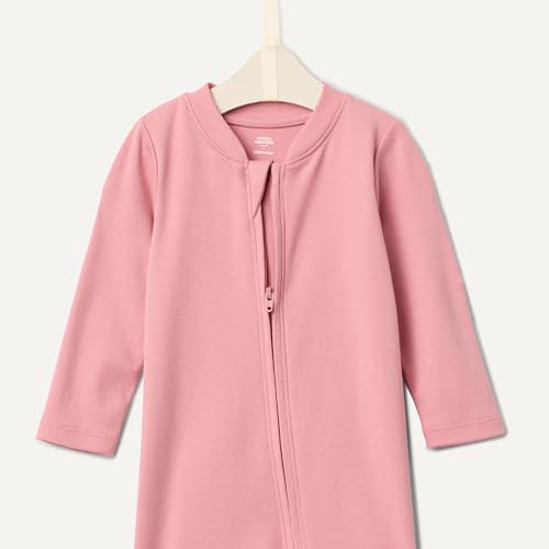 Image of Amazon Essentials x Sofia Grainge Unisex Babies' Cotton Footed Sleep and Play One-piece Bodysuit, Pack of 2