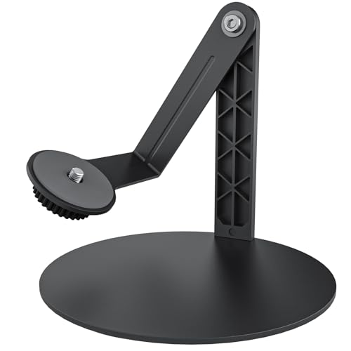Haweah Projector Stand for Nebula Capsule Series & XGIMI Halo+(New) Works with Capsule 3/Air/Pro Mini Projectors | Ceiling & Wall Projection Height Adjustable 360 Rotation | 1/4-Inch Screw(A-Black)