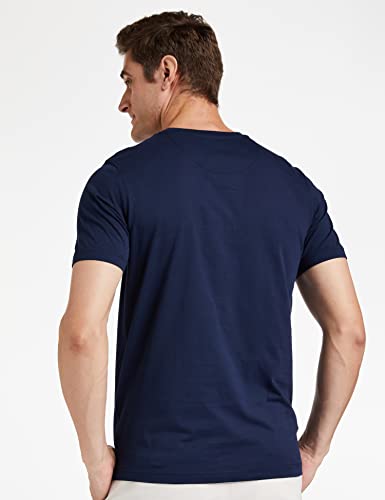 Image of Amazon Brand - Symbol Men's Solid Cotton T Shirt | Round Neck | Half Sleeve | Plain-Regular Fit (Available in Plus Sizes)