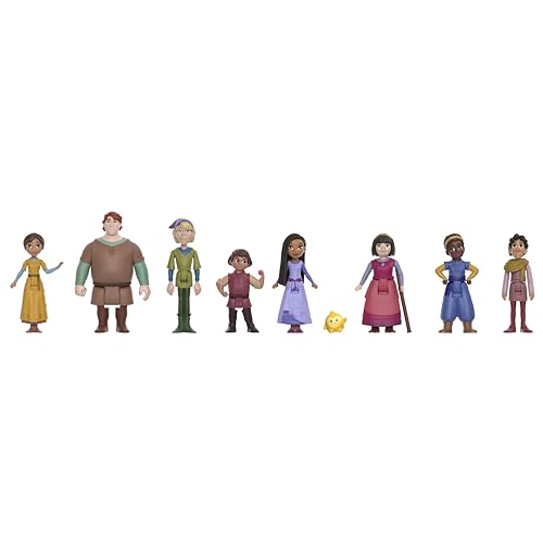 Disney Wish The Teens Mini Doll Set, 8 Posable Dolls & Star Figure, Characters Wear Signature Outfits, HPX36 - Image 3