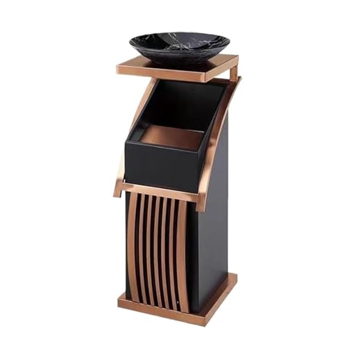 ZCEDZYSW Cubo de basura para exteriores, gran columna de ceniza, hotel, vestíbulo, cubo sanitario, cenicero vertical (B-cerámica)
