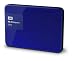 Produktbild WD My Passport Ultra Mobile Externe Festplatte 6,4cm, 2,5' USB 3.0 mit Hardware Verschlüsselung, Passwortschutz - recertified, Kapazität:1.000GB (1TB), Farbe:Blau