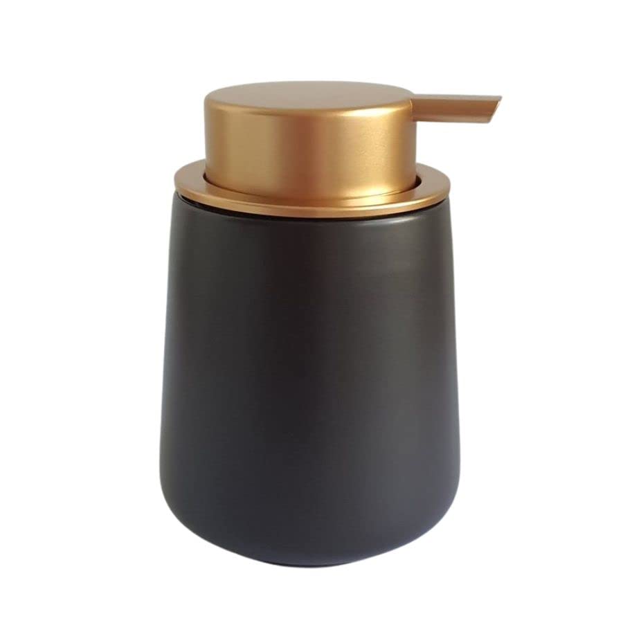 TRUFFULA Forest - 400ml/ 13Oz Minimalist Ceramic SOAP/Lotion Dispenser (Black)