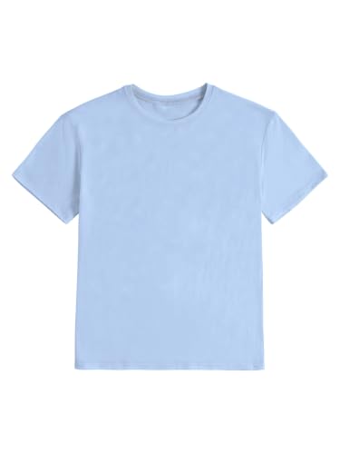 Image of SOLY HUX Girl's Short Sleeve Graphic Tees Crew Neck Beach Tops Casual Summer T-Shirts