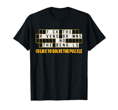 Pittsburgh Football: Id like to solve the puzzle game show T-Shirt