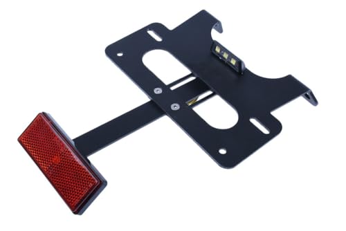 avdb-Moto Support de Plaque AVDB Compatible avec Suzuki GSXR 1000 GSX-R 2005-2006, GSXR 1000 GSX-R 2007-2008 avec Catadioptre