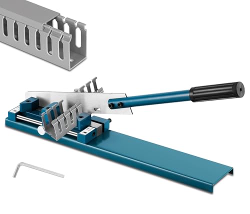 MXBAOGENG Machine de découpe de fente de fil en plastique PVC avec angles réglables de 45° et 90° Coupeur Manuel de Goulottes en PVC pour conduits de...