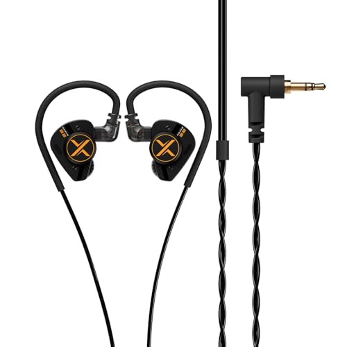 Image of Fanmusic ooopusX Op.22 Headphones Two Dynamic Two Balanced Armature Drivers in-Ear Monitors Adjustable Tuning Options (3.5mm Without mic)