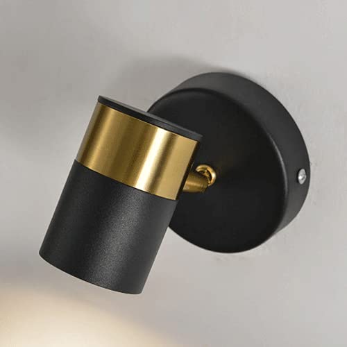 Luz de pared de una sola cabeza minimalista con foco LED orientable