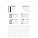 BaotyJie Photo Papers for CP2100 Mini Printer DIY Projects Creative Paper Cartridge Fingerprints Waterproof Sticky Back, 40 Sheets