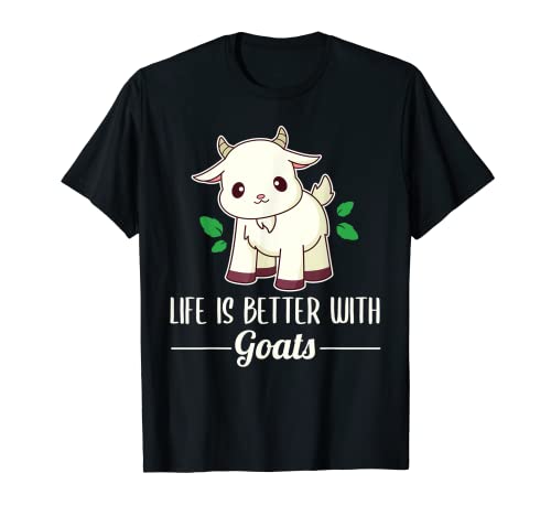 La vida es mejor con las cabras Camiseta