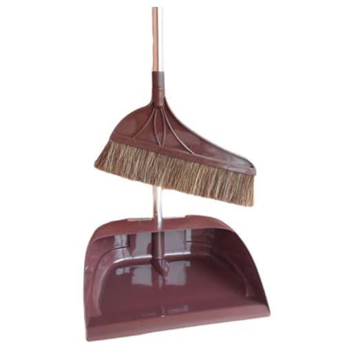 Long Handle Broom and Dustpan Set