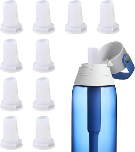 10 Pack Water Bottle Mouthpiece Replacement Compatible with Brita Bottle Silicone Water Bottles Mouthpiece Replacement Compatible with Brita Filter Water Bottle & Stainless Steel Bottles Parts