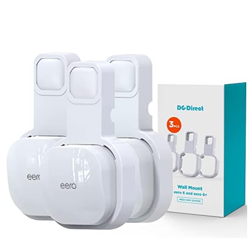 DG-Direct Wall Mount Holder Only for eero 6 Router Mesh Wi-Fi System,No Messy Wires,Stand Bracket for eero 6 Extender Space Saving White 3Pcs
