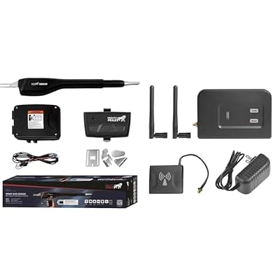 Mighty Mule MM371W Automatic Gate Opener Kit, Includes Remote and Connectivity for Smartphone Control, Compatible with 16ft 550lb Gates