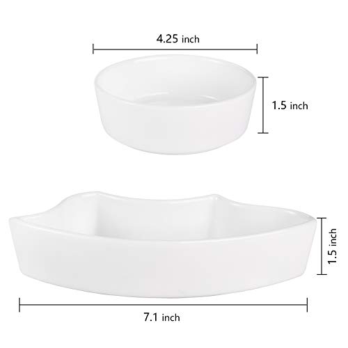 Yarlung 10 Inch Ceramic Divided Serving Dishes With Bamboo Platter, Appetizer Tray 5 Removable Snacks Bowls For Candy And Nut, Chips And Dips, No Lid Included #TOP3