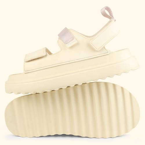 Image of YOHO Wanderz Sandals for Women & Girls | Chunky Ripple Sole with Adjustable Straps | Waterproof Monsoon Footwear | 003