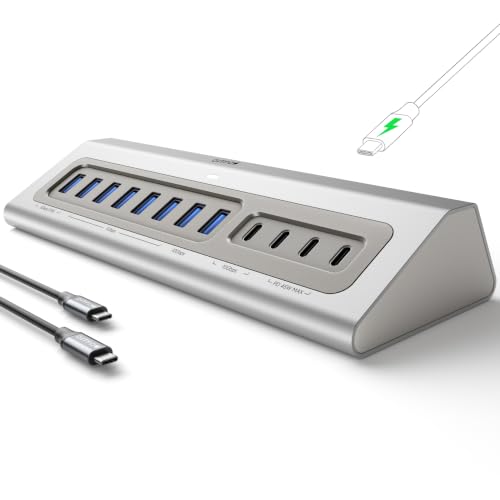 Gitfos Powered USB Hub, 15 in 1 USB 3.2 Hub, USB C Hub, 10Gbps, PD 100W - image 1