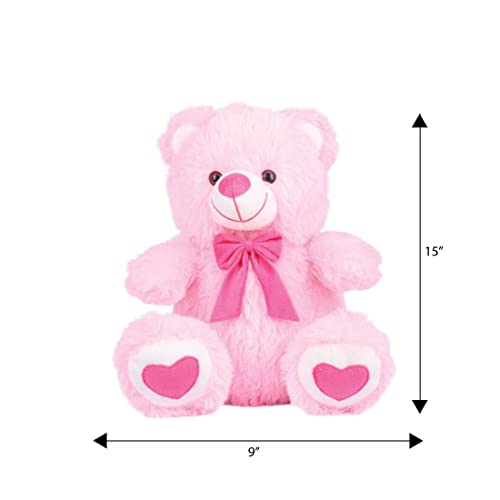 Image of Ultra 14 inch Teddy Bear Fully Stuffed Soft Plush Toy for Kids in Pink Animal Toy Gift Birthday Anniversary Christmas Diwali Home Decore