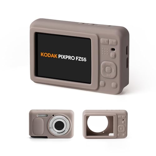 Kodak PIXPRO FZ55�Ή��\�t�g�V���R���P�[�X - �X�����t�B�b�g ���h�~ �ϏՌ� ���s�p �ی�J�����J�o�[(�u���E��)