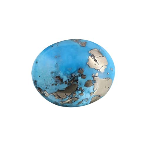 Firoza turquoise carrée 8,25 carats Mtrolls en argent et cuivre
