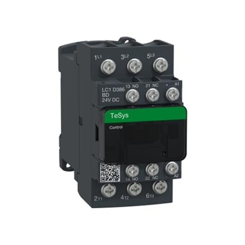 Contacteur CA LC1D TeSys à bobine CC basse consommation LC1D386BD