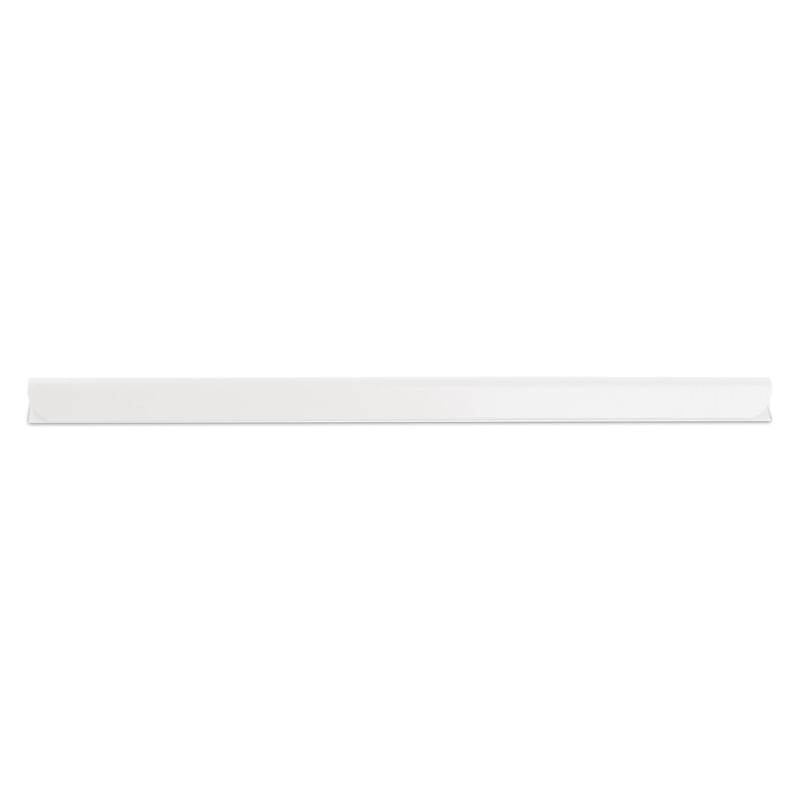 Donau Universal Spine Bars/Pack of 10 / DIN A4 / 6 mm for Approx. 60 Sheets/Terminal Block for Privacy Screen Strips/Mounting Clips/PVC Plastic/White