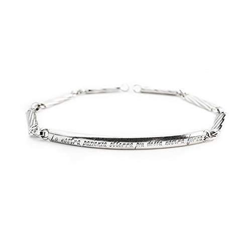 Bracciale argento uomo personalizzato bracciale