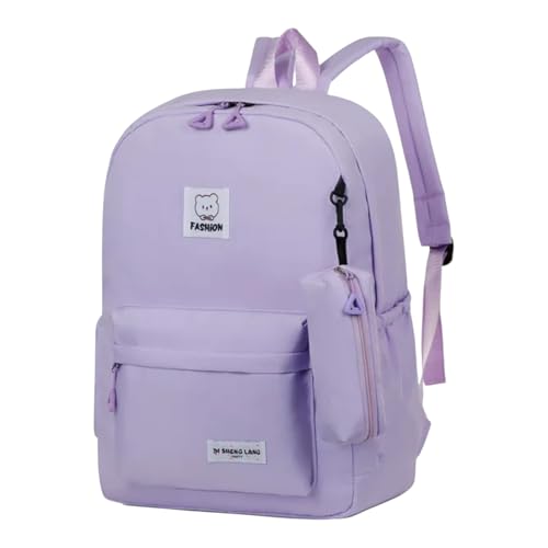 Image of College Bag for Girls & Women | Lightweight Water-Resistant College School Bag | Travel Daypack with Front Pocket & Side Compartments