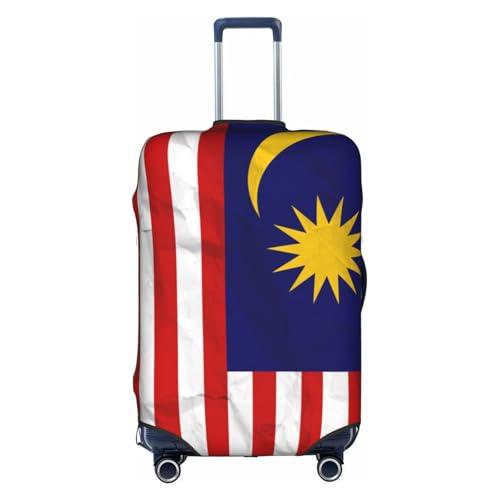Universal Stretch Suitcase Cover Malaysia Malaysian Flag Carry On Luggage Sleeve Anti Scratch Travel Baggage Protector for Unisex Women Large