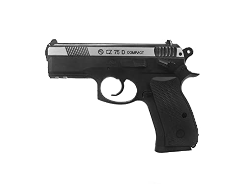 ASG CZ 75D Compact Airgun - Non-Blowback Air Pistol-, 0.177/4.5mm, 17-Round Magazine, Adjustable...