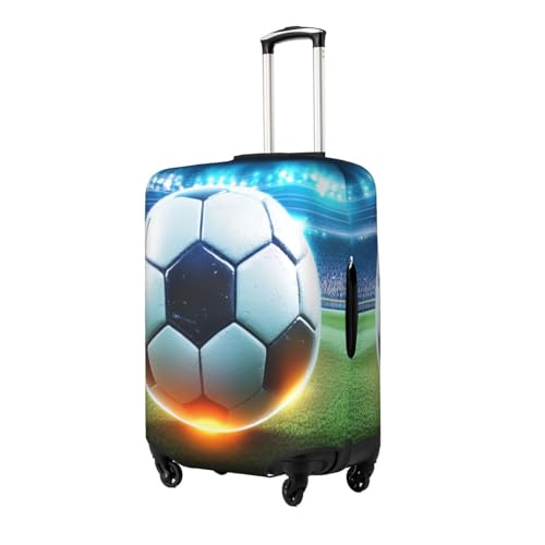Soccer Travel Luggage Covers For Suitcase Elastic Suitcase Protector Anti-Scratch Spandex Baggage Covers Fits 18-32 Inch Luggage Small2