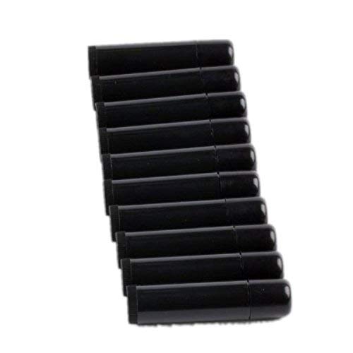 50 Black Empty Lip Balm Tubes Containers