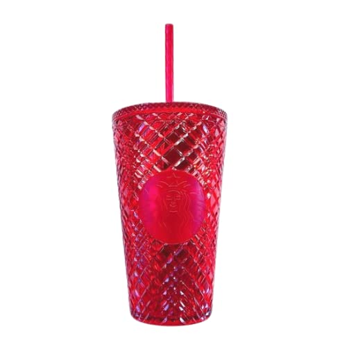 Starbucks 2021 Holiday Jeweled Tumbler Grande 16 oz (Red)
