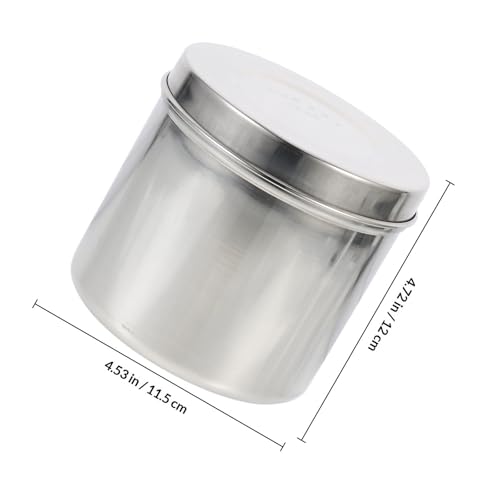 Tarro para bolas de algodón y vendajes en acero inoxidable resistente 2