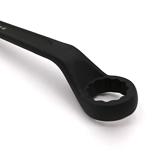 WEDO Single Open-Ended Spanner Impact Wrench 40 Chrome Vanadium Steel Open-End Spanner with Pin 60 Angled Open 27 mm Length 400 mm Spanner Black Corrosion Resistant - Image 4