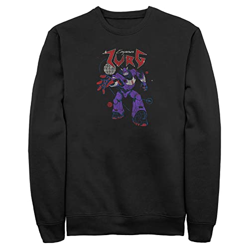 Fifth Sun Men's Lightyear Emperor Zurg Distressed Sweatshirt - Black