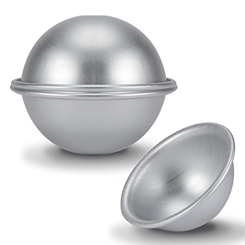 Moule Sphere 8 cm, Half Sphere Cake Baking, Moule Demi Rond, 8 cm Demi Boule Moule À Gâteau, Moules À Gâteaus En Aluminium Hémisphère Bikini Gâteau...