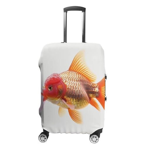 Fish Blowing Bubble Gum Luggage Cover, Washable Elastic Suitcase Cover Protector Fit 18-32 Inch Luggage