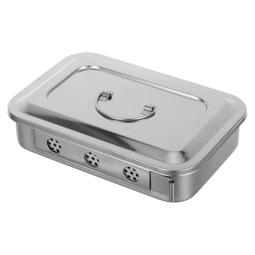Assiette chirurgicale en acier inoxydable avec couvercle pour ranger les outils