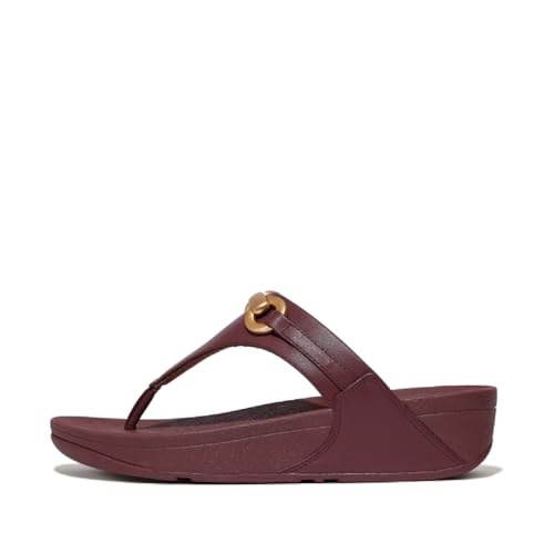 Image of FitFlop Lulu Chunky-Snaffle Leather Toe-Post Sandals