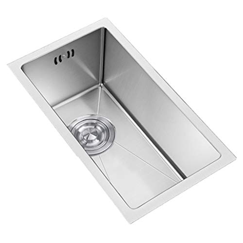 Fregadero Individual Hecho A Mano Mini Fregadero De Cocina Fregadero Doméstico De Acero Inoxidable Fregadero Belfast Nano Fregadero Fregadero De Acero Inoxidable (Color : Silver, Size : 45 * 30cm)