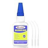 Silicone Glue 30g, Clear Waterproof Heat-Resistant Liquid Silicone Adhesive for Repair, Bonding Models, TPR, TPU & DIY Crafts - with Anti-Clog Cap, Fast-Drying Formula