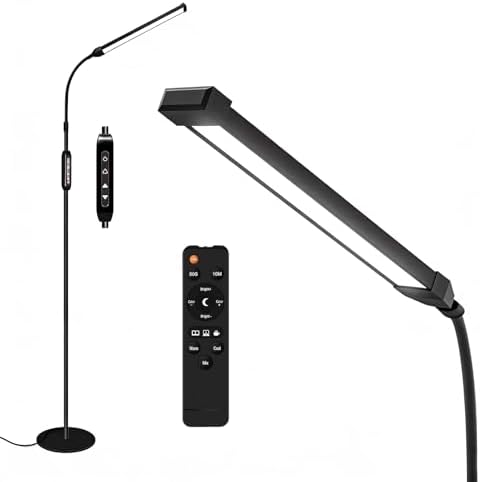 Dimmable LED Floor Lamp with Remote, Tattoo Light, Lash Light, Re...