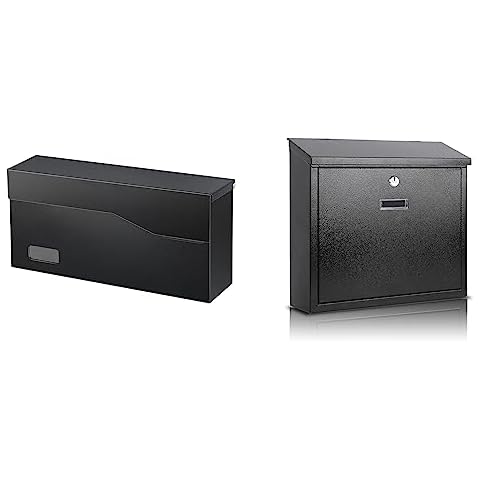 xydled Mailbox Wall Mount for Outside Metal Modern Post Box Cover