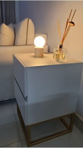 Abajur Rústico Madeira com Globo de vidro Luminária de mesa