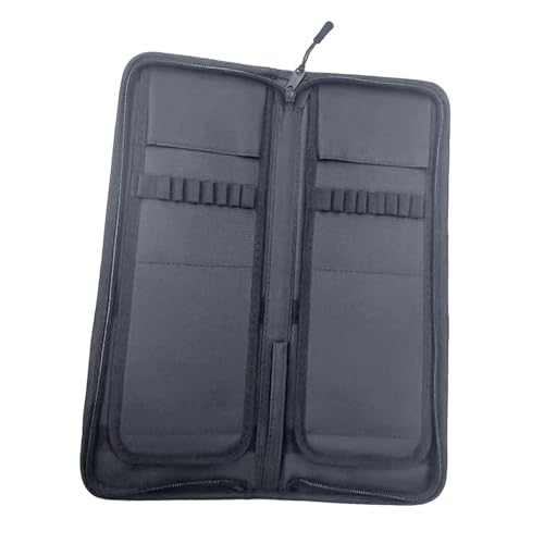 UGPLM Estojo porta-pincéis para materiais de arte de artistas, organizador portátil com zíper, ideal para salão de beleza, ateliê e crochê.