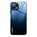 Produktbild ILING Hülle für Xiaomi 11 Lite 5G NE/Xiaomi Mi 11 Lite 4G/5G, Bunt Gehärtetes Glas Handyhülle Stoßfeste Kratzfeste Elegant Schutzhülle Ultradünne Case (Elegantes Blau)