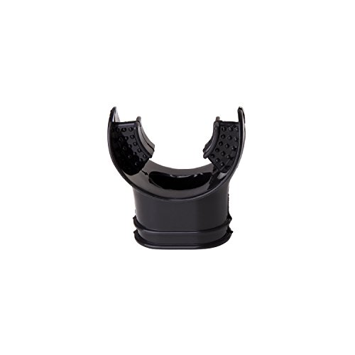 IST Ortho-Conscious Hypoallergenic Silicone Mouthpiece for Scuba, Snorkel (Black Silicone)