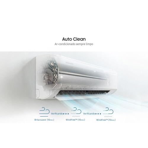 Ar Condicionado Split Hi Wall Samsung PowerVolt AI Inverter 12.000 Btus Frio Bivolt R-32